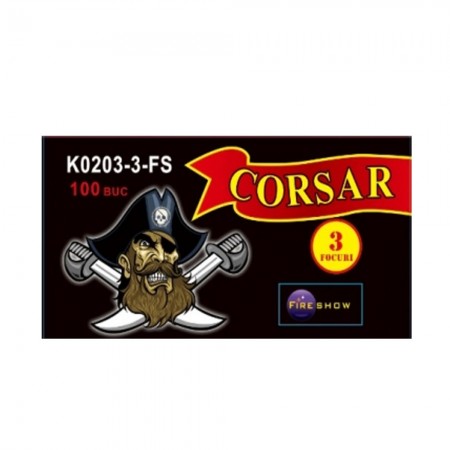 Petarde Corsar 3 focuri - Set 100 bucăți - Tip produs: P1 | Emițător de sunet