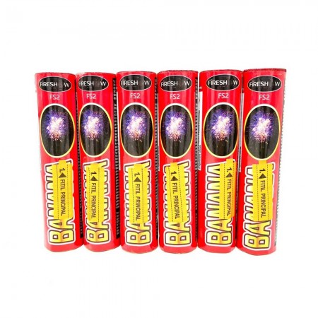Petarde - Artificii Banana Red- Set 6 bucăți - Tip produs: P1 | Emițător de sunet